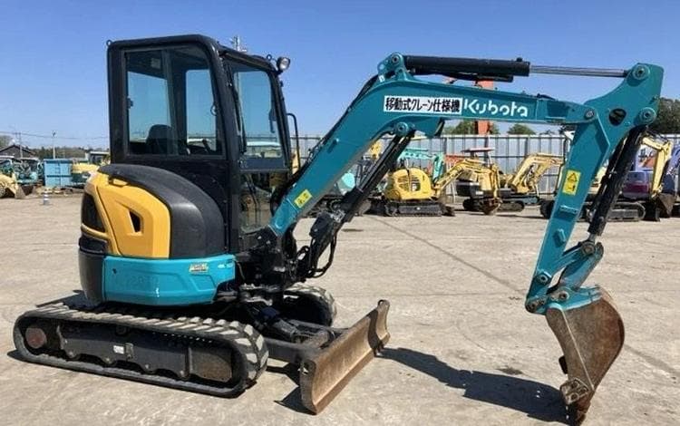 Kubota U30-6 глубиномер, кран, отопитель